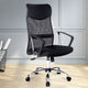 Black High Back Office Chair PU Leather Mesh Office Student Seat - Dodosales