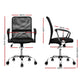 Office Chair Gaming Seat Computer Mesh Chairs Executive Mid Back Black - Dodosales