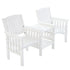 Garden Bench Chair Table Loveseat Outdoor Furniture Patio Park Armchair White
