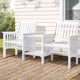 Garden Bench Chair Table Loveseat Outdoor Furniture Patio Park Armchair White - Afterpay - Zip Pay - Dodosales -