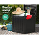 z Outdoor Storage Box Bench Waterproof Container Indoor Garden Toy Tool Shed 80L - Dodosales