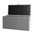 270L Outdoor Storage Box Bench Seat Toy Tool Shed Chest Dark Grey