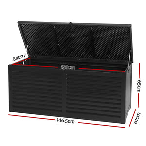 490L Outdoor Storage Box Container Indoor Garden Toy Tool Sheds Chest - Dodosales