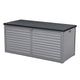 490L Outdoor Storage Box Bench Seat Toy Tool Shed Chest Dark Grey - Dodosales