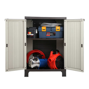 Outdoor Adjustable Mini Cupboard Cabinet Storage Unit Small Shed - Dodosales