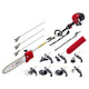 z 65CC Pole Chainsaw Hedge Trimmer Brush Cutter Whipper Snipper Multi Tool - Dodosales