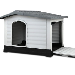Dog Kennel Outdoor PP Pet House Puppy Large Outside home Weatherproof - Dodosales