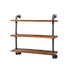 DIY Industrial Wall Pipe Shelf Rustic Floating Decor Bookshelf Shelving