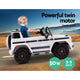 Kids Ride On Car Mercedes-Benz Electric AMG G63 Licensed Remote Cars 12V White - Afterpay - Zip Pay - Dodosales -