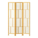 z 3 Panel Room Divider Screen Privacy Folding Partition Stand - Natural