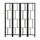 z 4 Panel Wooden Privacy Room Divider Office Screen Stand Partition - Black
