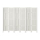 6 Panel Wooden Privacy Room Divider Office Screen Stand Partition - White