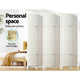 6 Panel Wooden Privacy Room Divider Office Screen Stand Partition - White