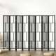 4 Panel Wooden Privacy Room Divider Office Screen Stand Partition - Black