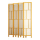 8 Panel Wooden Privacy Room Divider Office Screen Stand Partition - Natural