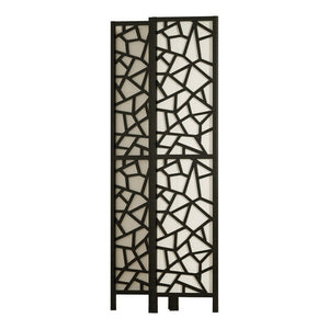 3 Panel Wooden Privacy Room Divider Office Screen Stand Partition - Black