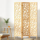 z 3 Panel Wooden Privacy Room Divider Office Screen Stand Partition - Natural