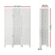 z 3 Panel Wooden Privacy Room Divider Office Screen Stand Partition - White