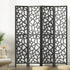 4 Panel Wooden Privacy Room Divider Office Screen Stand Partition - Black
