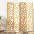4 Panel Wooden Privacy Room Divider Office Screen Stand Partition - Natural