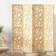 4 Panel Wooden Privacy Room Divider Office Screen Stand Partition - Natural
