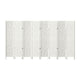 8 Panel Room Divider Screen Privacy Wood Dividers Foldable White