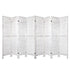 8 Panel Room Divider Privacy Screen Folding Partition Home Office White