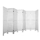 8 Panel Room Divider Privacy Screen Folding Partition Home Office White - Dodosales