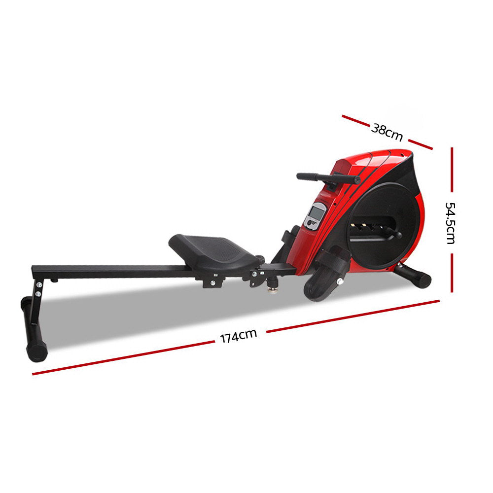 Rowing Machine With Rounded Back Foldable Fitness Rowing Machine Tone Abs Back Leg Exercise Rower Home ...