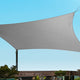 280GSM Shadecloth Canopy Shade Sail Shade Cloth Rectangle Grey 4 x 6m - Dodosales