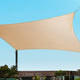 280GSM Shadecloth Canopy Shade Sail Shade Cloth Rectangle Sand Beige 4 x 6m - Dodosales