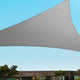 280GSM Shadecloth Canopy Shade Sail Shade Cloth Triangle Grey 5x5x5m - Dodosales