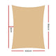 280GSM Shadecloth Canopy Shade Sail Shade Cloth Rectangle Sand Beige 6 x 8m - Dodosales