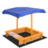 Kids Sandpit Play Outdoor Canopy Sand Pit Sand Box Shade
