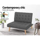 One Seater Fabric Recliner Sofa Chair Seat Futon Couch Bed - Dodosales