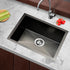 30 x 45cm Stainless Steel Kitchen Sink Basin Bowl Under/Top/Flush Mount Black