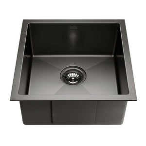 51cm Sink 304 Stainless Steel Nano Kitchen Basin  Bowl Tub X-Flume Satin Coat - Dodosales