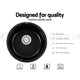 43 x 20cm Round Sink Granite Stone Kitchen Basin Tub Black - Dodosales