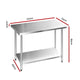 z Commercial Stainless Steel Kitchen Bench Table Home Food Prep 1219 x 610mm - Dodosales