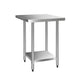 Commercial Stainless Steel Kitchen Bench Table Home Food Prep 762 x 762mm - Dodosales