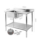 Commercial Stainless Steel Sink Kitchen Shelf Bench Food Prep - Dodosales
