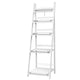z Ladder Style Display Unit Wooden 5 Tier Stand Storage Shelves Rack White - Dodosales