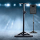 2x Surround Sound Speaker Monitor Stand Studio Adjustable Height 120CM - Black - Dodosales