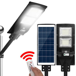 LED Solar Lighting Street Flood Light Motion Sensor Remote Outdoor Garden Lamp Lights 120W - Dodosales