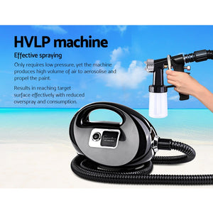 Professional Spray Tan Machine Sunless Tanning Gun Kit HVLP System Black - Dodosales