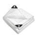 Tarp Camping Tarps Poly Tarpaulin Heavy Duty Cover 135gsm White 5 x 10m - Dodosales