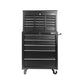 14 Drawers Toolbox Tool Chest Trolley Box Cabinet Cart Garage Storage Black - Afterpay - Zip Pay - Dodosales -