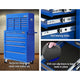 14 Drawers Toolbox Tool Chest Trolley Box Cabinet Cart Garage Storage Blue - Afterpay - Zip Pay - Dodosales -