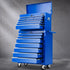 Toolbox Tool Chest & Trolley Box Cabinet Cart Garage Storage 16 Drawers 2 in 1 Blue