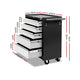 z 5 Drawer Mechanic Tool Box Storage Trolley Cart Cabinet Black And Grey - Dodosales